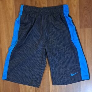 Nike Kids Black and Blue Athletic Shorts